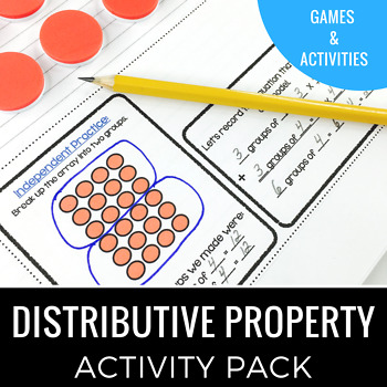 Preview of Distributive Property Activity Pack