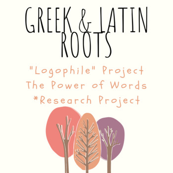 Preview of Greek and Latin Roots Project