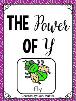 Preview of The Power of Y (y as a vowel- a phonics game)