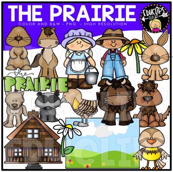 Preview of The Prairie Clip Art Bundle {Educlips Clipart}