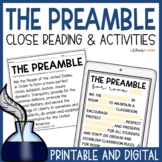 The Preamble to the Constitution Activities | Printable & Digital