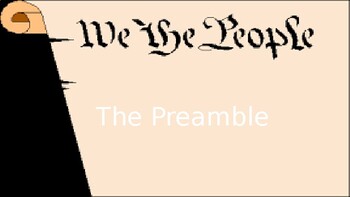 Preview of The Preamble PPT