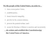The Preamble: Six Goals of the Constitution
