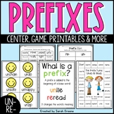 Prefixes UN- & RE- Printables, Center & Games