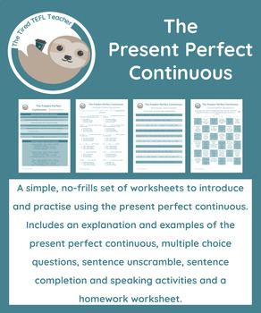 present continuous worksheet teaching resources tpt