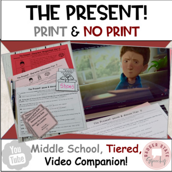 Preview of The Present Video Companion Social Skills Speech Therapy Print No Print