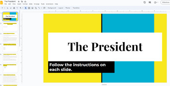 Preview of The President: Interactive Slideshow 
