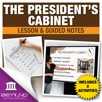 Preview of The President's Cabinet Digital Lesson and Activities - U.S. Government