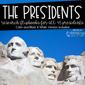 Preview of The Presidents: Research Flip Books