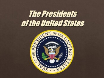 Preview of The Presidents of the US - themed PPT
