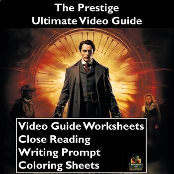 Preview of The Prestige Movie Guide Activities: Worksheets, Reading, Coloring, & More!