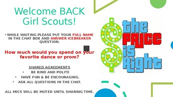 Preview of The Price Is Right-Girl Scouts Financial Literacy
