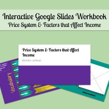 Preview of The Price System & Income Factors Digital Workbook (Distance Learning Friendly)