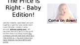 The Price is Right - Baby Edition | Child Development | Fa