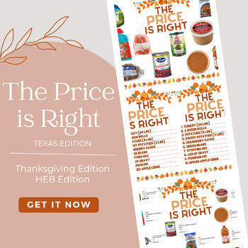 Preview of The Price is Right (Thanksgiving Edition, Texas HEB Edition)
