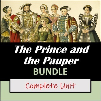 Preview of The Prince and the Pauper by Mark Twain: Teaching Unit BUNDLE