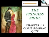 The Princess Bride Chapters 1-3 Quiz – Short Answer Respon
