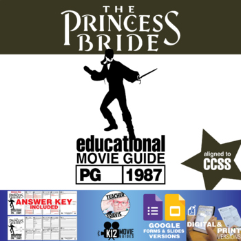 Preview of The Princess Bride Movie Guide | Questions | Worksheet | Google Slides (PG-1987)
