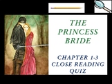 The Princess Bride by William Goldman – Chapters 1-3 Quiz 