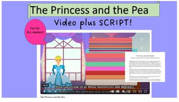 Preview of The Princess and the Pea Video Plus Readers Theater Script