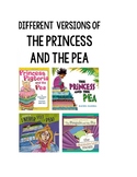 The Princess and the Pea math one-to-one coorespondence activity