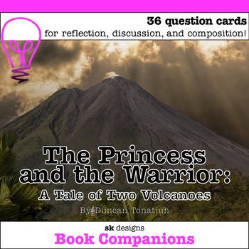 Preview of The Princess and the Warrior A Tale of Two Volcanoes Discussion Question Cards
