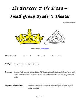 Preview of The Princess & the Pizza - Small Group Reader's Theater
