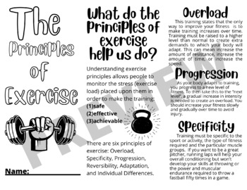 The Principles of Exercise Interactive Pamphlet with Lesson Plan