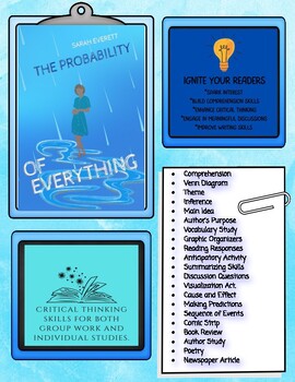 Preview of The Probability of Everything By: Sarah Everett A No Prep Novel Study
