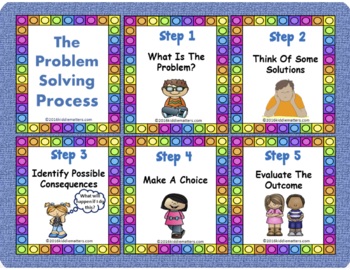 Preview of The Problem Solving Process (Healthy Decision Making) (Grades K-4)