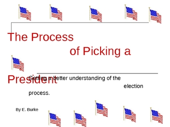 Preview of The Process Of Picking A President