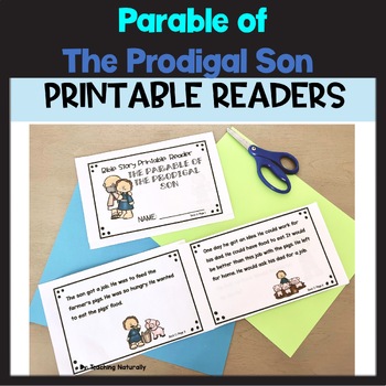 Preview of The Parables of Jesus the Prodigal Son Bible Story Mini Reader for Bible Lesson