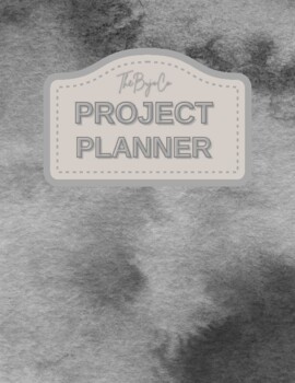 Preview of The Project Planner - In Grey! - Digital - Plan Projects, Meetings & More!