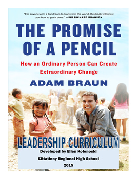 Preview of The Promise of a Pencil Leadership Curriculum
