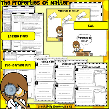 The Properties of Matter: 2nd Grade Science Complete Lesson Set | TpT