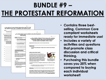 Preview of Bundle #9 - The Protestant Reformation - Global/World History