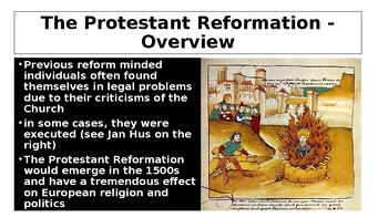 Preview of The Protestant Reformation - Entire Unit PowerPoint and Guided Notes