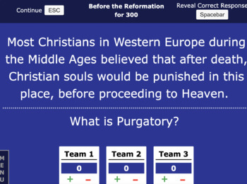 The Protestant Reformation Jeopardy Game by Dr P's History Store