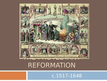 Preview of The Protestant Reformation PPT