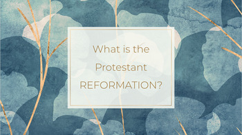 Preview of The Protestant Reformation - a presentation