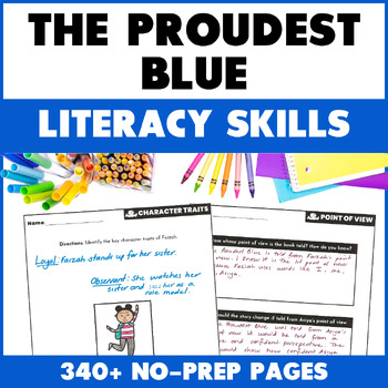 Preview of The Proudest Blue Activities - Reading Comprehension & Literacy Skills Activity