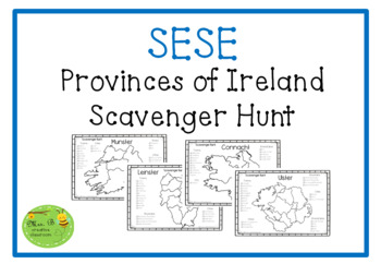 Preview of The Provinces of Ireland Scavenger Hunt