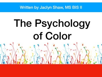 Preview of "The Psychology of Color" _ PRESENTATION_ 68 SLIDES