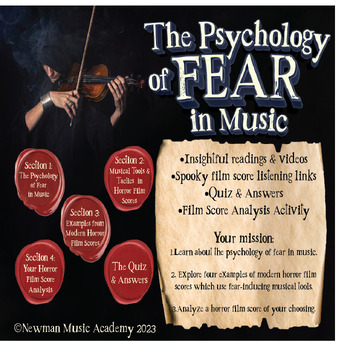 Preview of The Psychology of Fear in Music: Horror Film Score Activity {Interactive PDF}