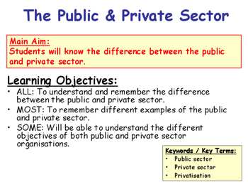 examples of public sector