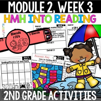 Preview of The Puddle Puzzle Module 2 Week 3 HMH Into Reading 2nd Grade Print and Digital