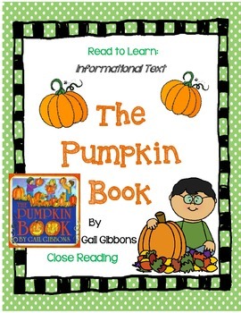 Preview of The Pumpkin Book by Gail Gibbons A Complete Book Response Journal