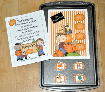 Preview of Pumpkins Free:  Cookie Sheet Song
