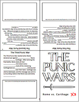 The Punic Wars - Reading Handout and Mini Book Activity - Ancient Rome