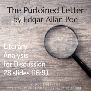 Preview of The Purloined Letter by Edgar Allan Poe - Discussion PPT Slides (1920x1080px)